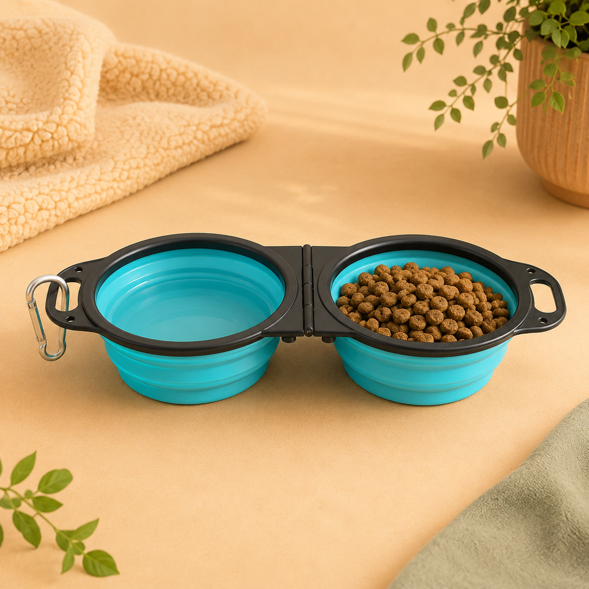 Plato Plegable Doble para Paseos