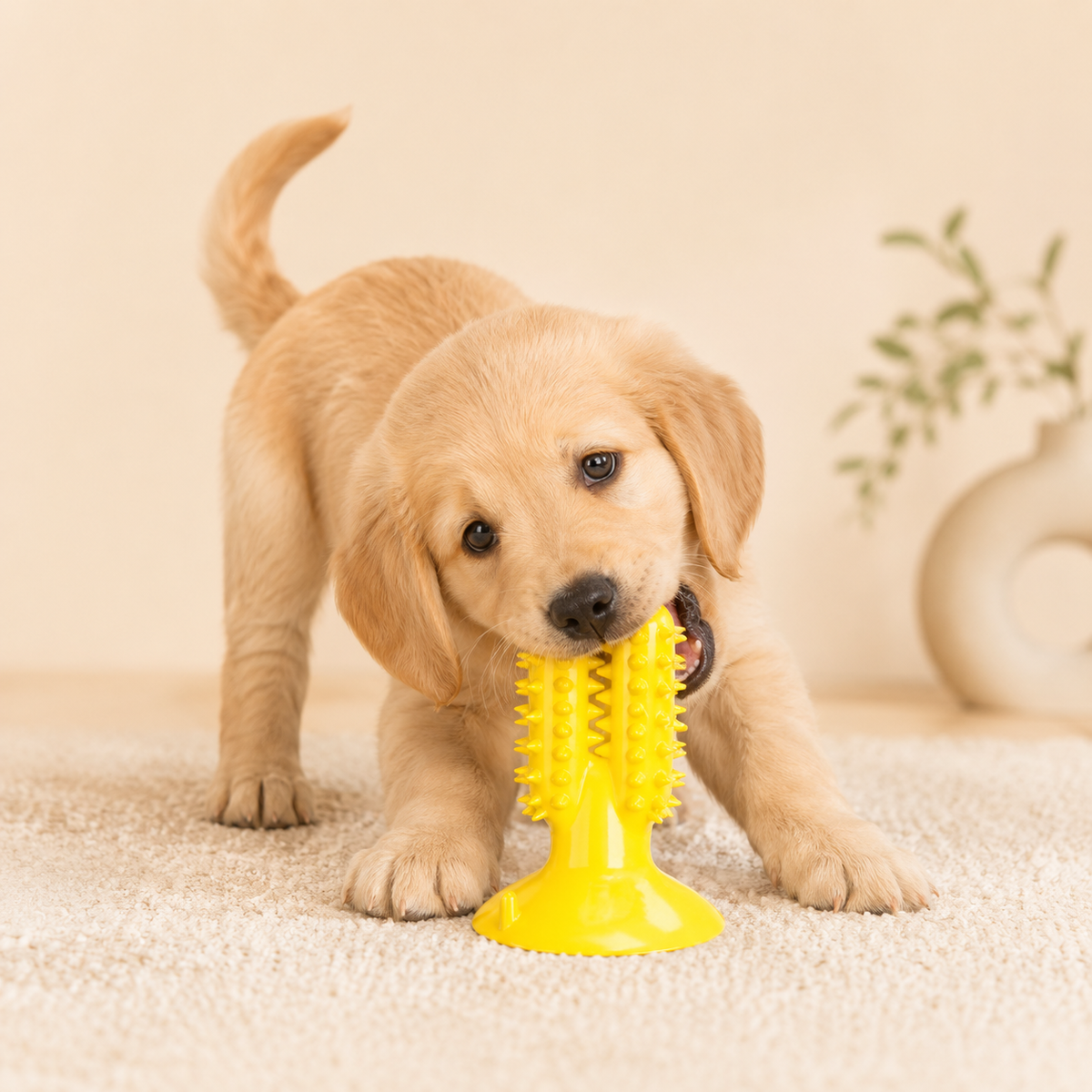 Juguete Mordedor Dental Cactus para Perros