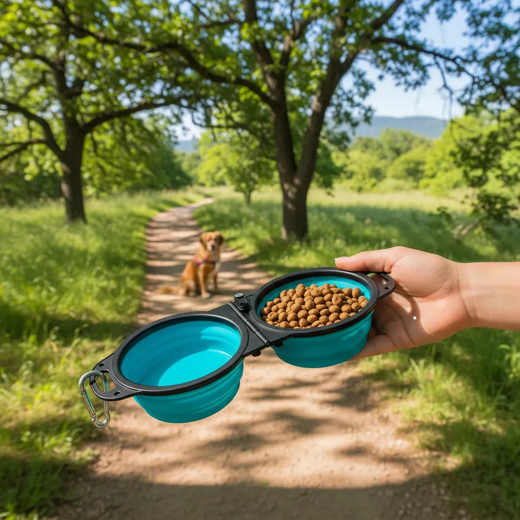 Plato Plegable Doble para Paseos